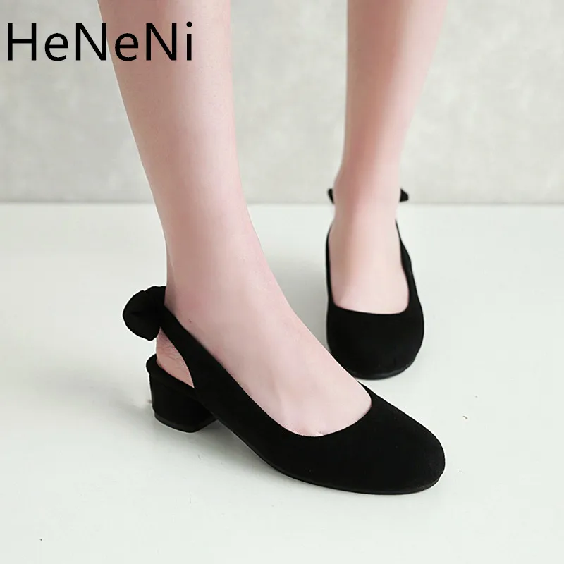 

Summer Sandals Women shoes Lady high quality Suede Closed toe Medium heels Sandals Elegant Sweet for Girls Sandals Size 34-39