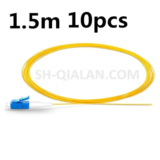 

1.5m 10pcs Simplex LC/UPC 9/125 Single Mode 0.9m PVC, Fiber Optic Pigtail