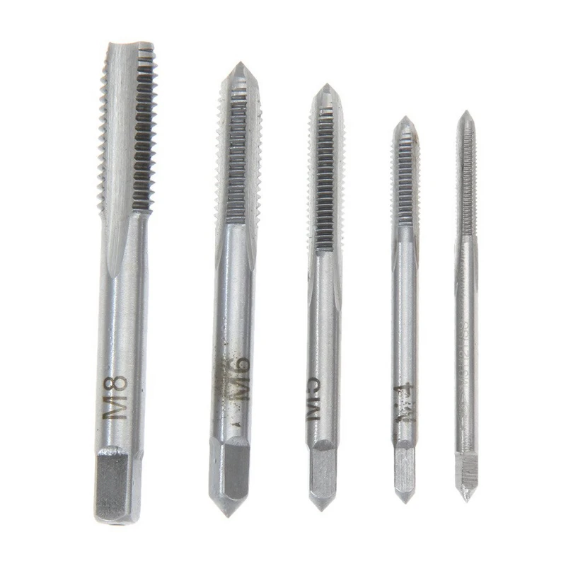 3Pcs/Set M3/M4/M5/M6 HSS Machine Hand Screw Thread Metric Plug Tap Tool Kit 3Pcs/Set M3/M4/M5/M6 HSS Machine Hand Screw Thread Metric Plug Tap Tool Kit