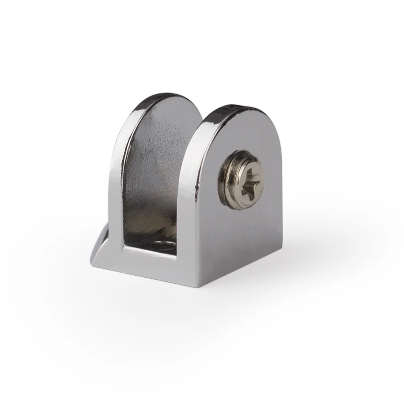 Zinc Alloy 5-8mm glass shelf support Heavy Duty glass holder silicon bumper