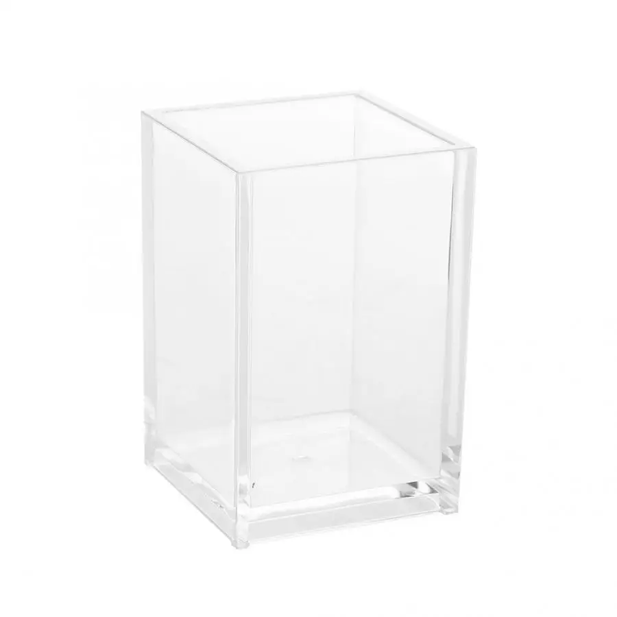 

Transparent Acrylic Makeup Brush Holder Nail Pen Storage Organizer Case