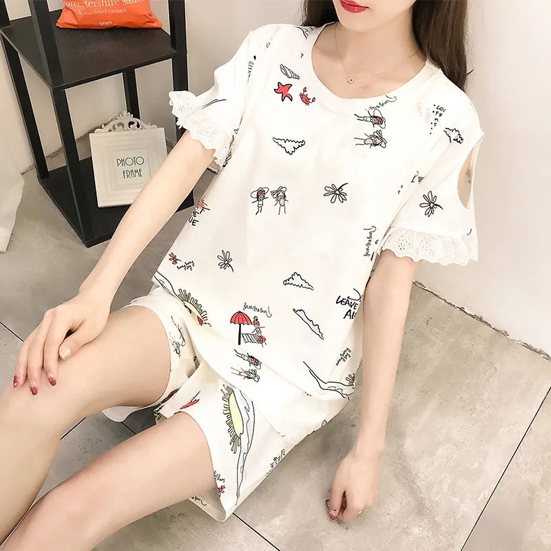 100% Cotton Nursing Clothes for pregnant women Maternity pajamas breast-feeding clothes Lace Sleep home set feeding large yards 100% Cotton Nursing Clothes for pregnant women Maternity pajamas breast-feeding clothes Lace Sleep home set feeding large yards