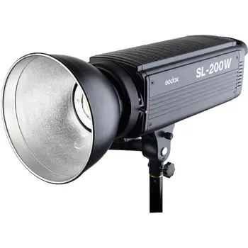 

Godox SL-200W 200WS 5600K White Version LCD Panel LED Video Light Continuous Output Bowens Mount Studio Light