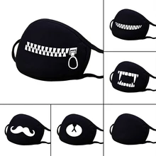 Модные унисекс хлопковые маски для лица креативные милые полулицевые маски для улицы велосипедные маски