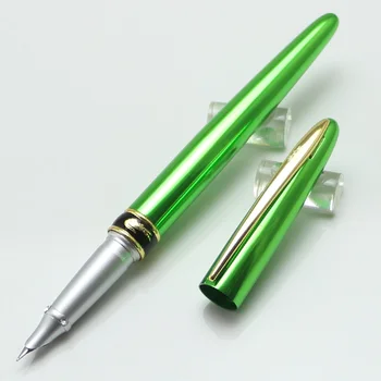 

Crocodile 215 High Quality 0.38mm Extra F Nib Finance G Fountain Pen with Diamond Metal Ink Pen for Gift Office Stationery