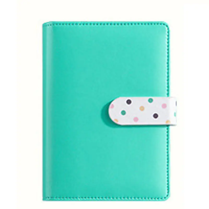 

CAGIE Cute Leather Notebook Kawaii Colorful Spiral Planner Agenda School/Office Ring Binder Personal Filofax Diary Sketchbook