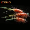 ICERIO 5PCS #6 Sinking Shrimp Saltwater Fly Artificial Sea Trout Lure ► Photo 1/3