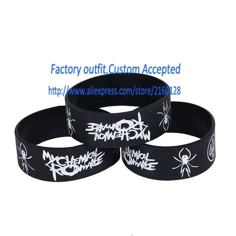 1 PC Retail Wholesale My Chemical Romance Silicone Wristband MCR Bracelet Gift
