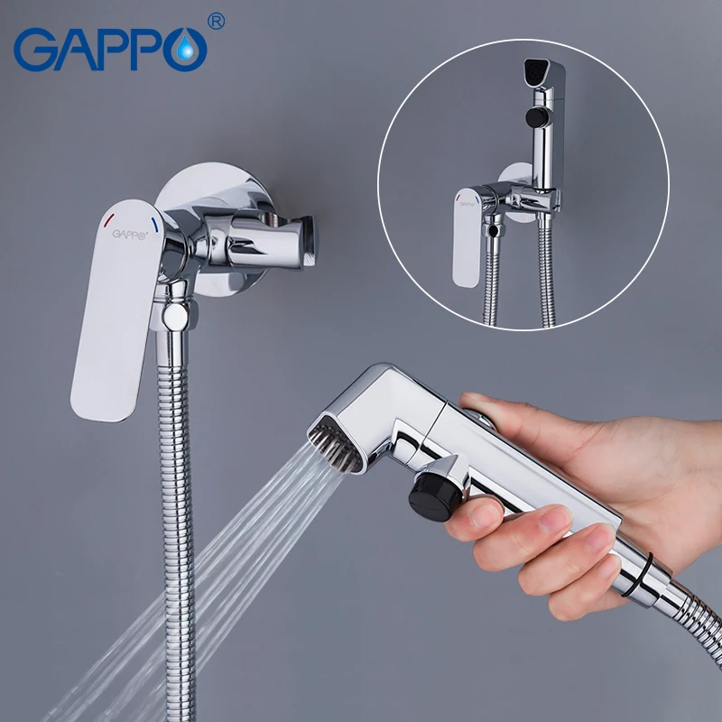 GAPPO Bidet Faucets bidets sprayer enema shower head toilet shower bidet wall mount muslim bidet mixer                          