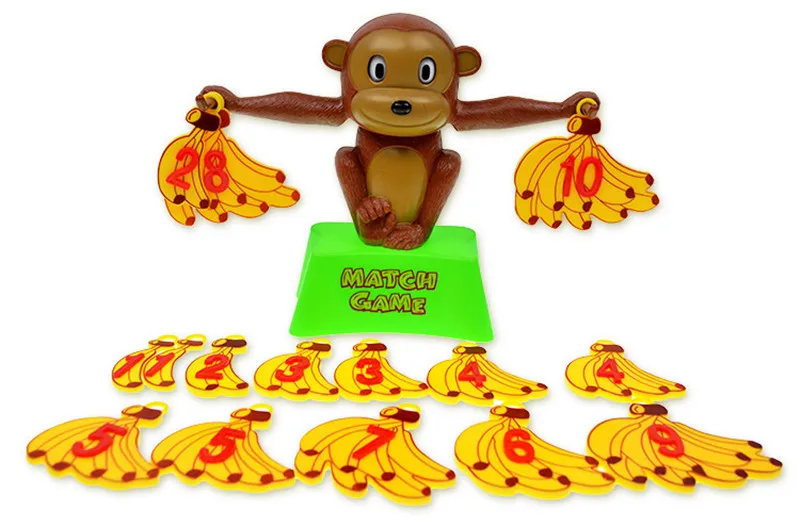 Funny Monkey Match Math Balancing Scale Children Educational Toy to
