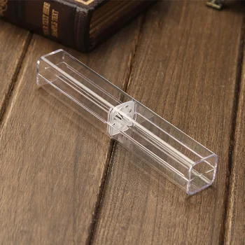

Transparent Case Pen Holder Storage Box Stationery Organizer School Office Use