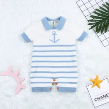 Special Price Baby Rompers Clothes Summer Cotton Knitted Toddler Boys Girls Overalls Blue Stripes Infant Bebes Jumpsuits Kids One Pieces Wear Special Price Baby Rompers Clothes Summer Cotton Knitted Toddler Boys Girls Overalls Blue Stripes Infant Bebes Jumpsuits Kids One Pieces Wear