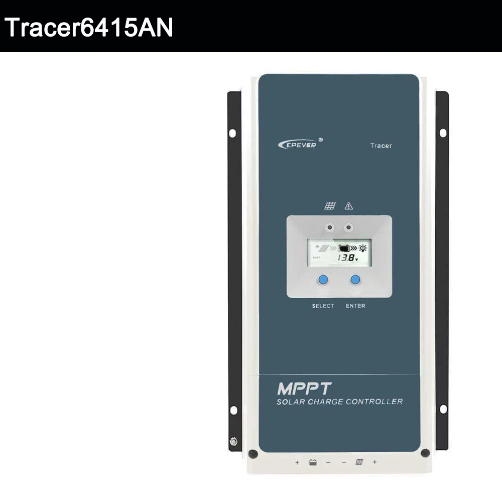 Трассировщик epever MPPT контроллер солнечного зарядного устройства 60A 12 В 24 в 36 в 48 в авто подсветка lcd Солнечный регулятор для макс. 150 в PV вход 6415AN - Цвет: Tracer6415AN