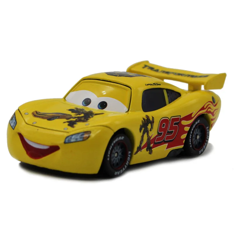 

Disney Pixar Cars 2 No.95 Lightning Mcqueen camaro Pattern Metal Diecast alloy Toy Car model for children 1:55 Brand toys new