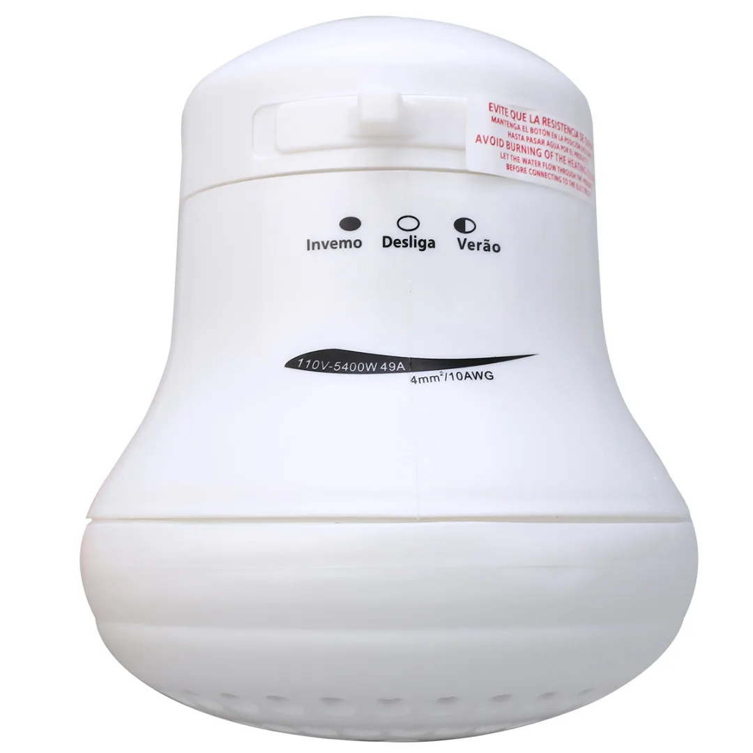 5400W 110V/220V Electric Shower Head Bathroom Instant Hot Water Heater Nozzle with Hose Bracket for Bathroom