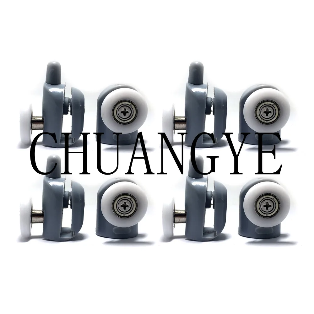 8pcs/set Stainless Steel Shower Door Rollers Runners Wheels Pulleys