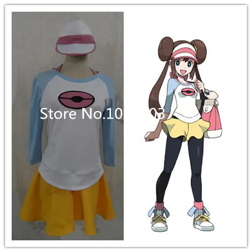 

Pocket Monsters Pokemon Black 2 White 2 Rosa Mei Cosplay Costume