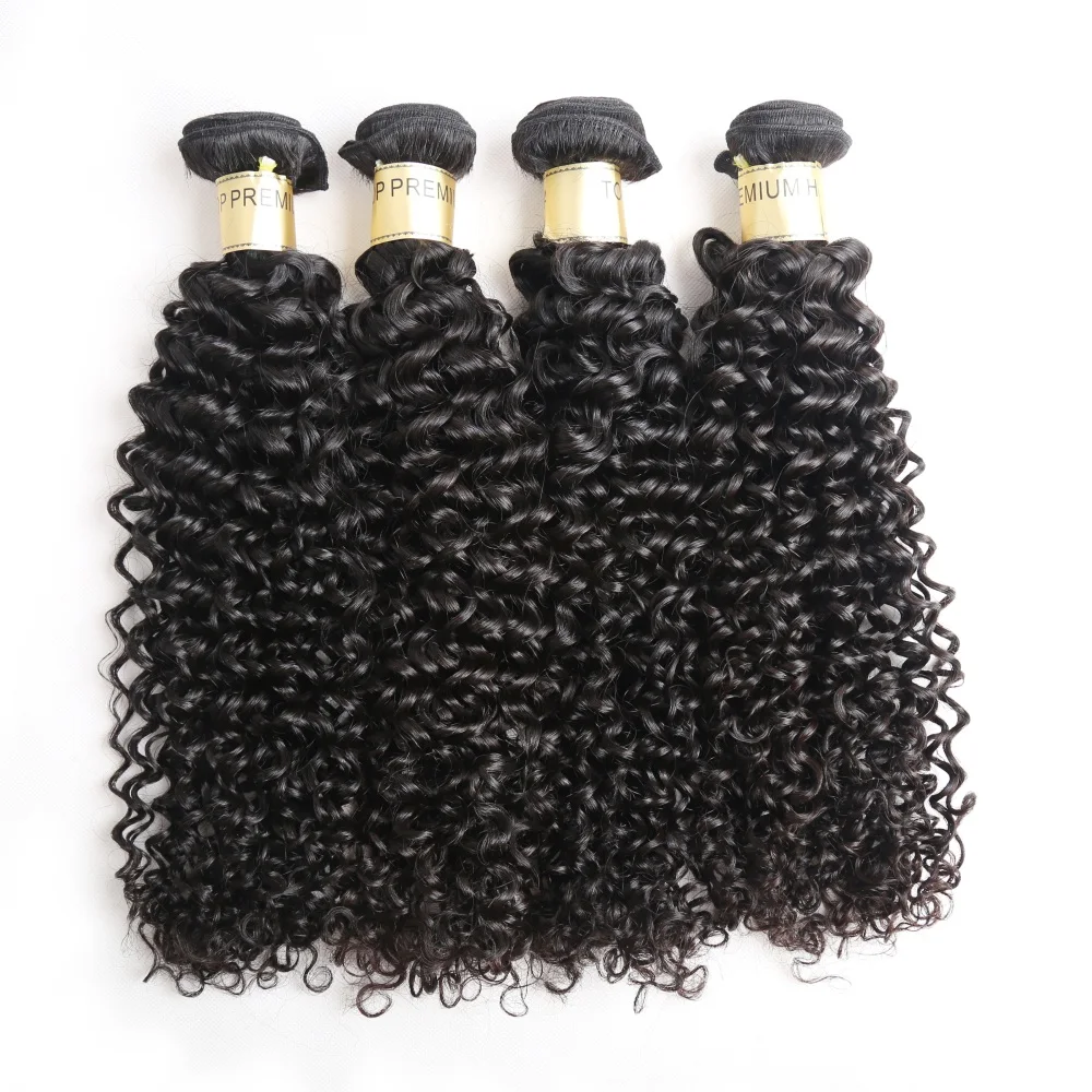 

Alibd Curly Weave Human Hair Extensions Peruvian Virgin Hair 3 Bundles Natural Color Free Shippingh