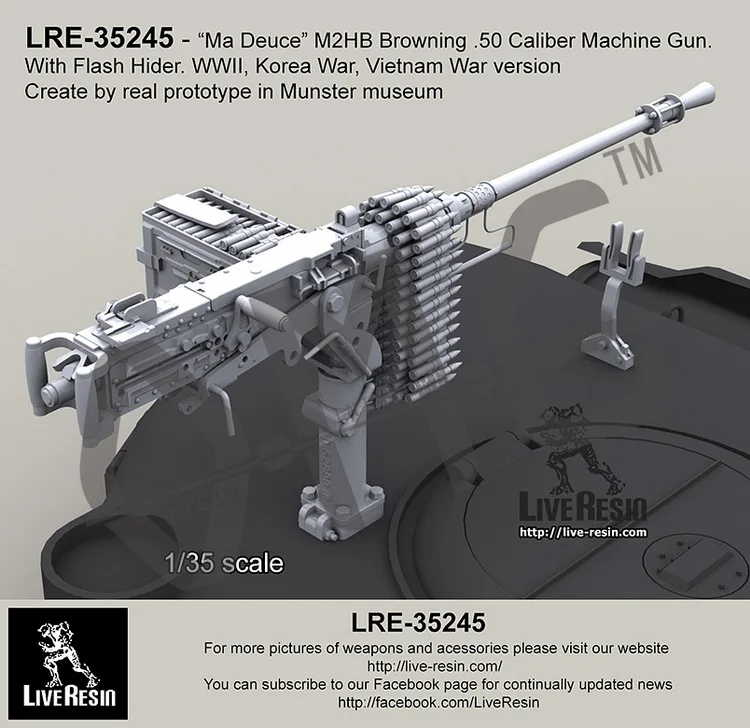Scale Model Kit Live Resin Lre 1 35 M2hb Browning 50 Caliber Machine Gun With Flash Hider Tank Version Wwii Korean Wa Model Building Kits Aliexpress