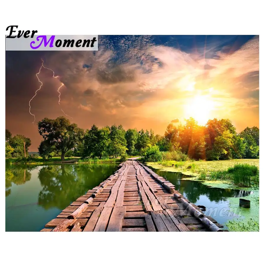 

Ever Moment Diamond Painting 5D DIY Tree Scenery Picture Mosaic Full Square Drill Diamond Embroidery Cross Stitch Decor S2F902