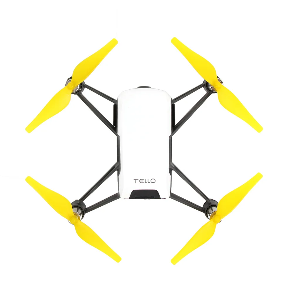 Цвет: желтый 4 шт. красочные пропеллеры TELLO Quick Release пропеллеры для DJI TELLO Дрон реквизит Замена легкий лопасть пропеллера - Цвет: Цвет: желтый