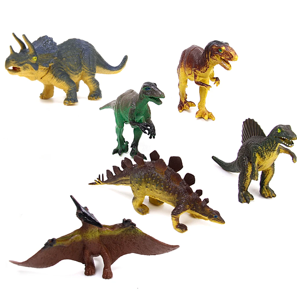 6Pcs/Set Dinasours Model Early Learning Kids Child Toys Game Collectibles Gifts