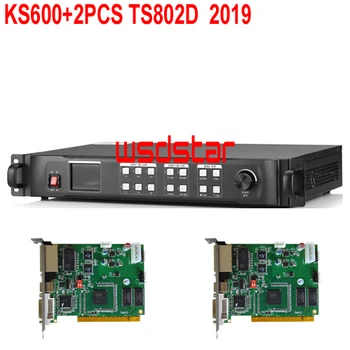 

KS600+2PCS TS802D LED Video Processor Scaler 1920*1200 1920*1080 CVBS/DVI/VGA/HDMI LED Video Wall Controller 2019 Hot Sales