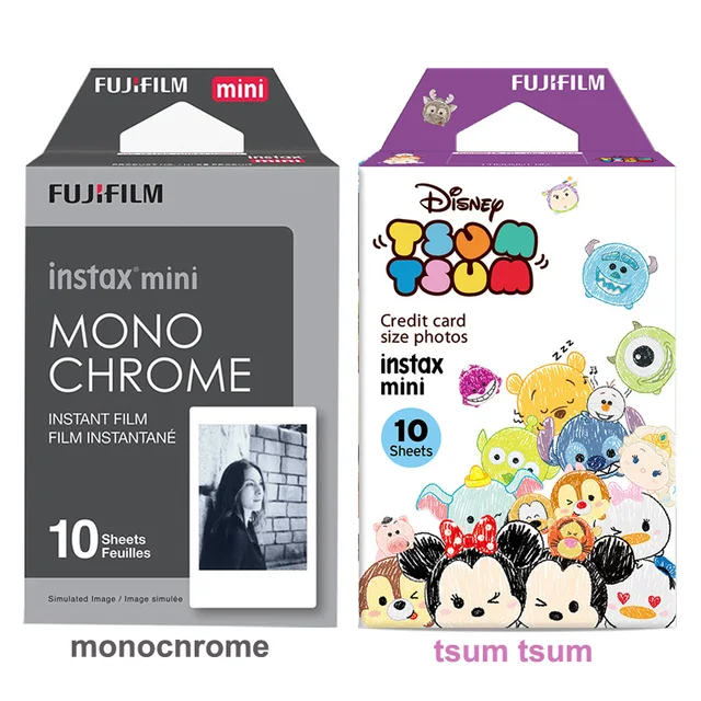 Cheap Fujifilm Instax Mini Instant Film Tsum Tsum+Monochrome 20 Photos For Fuji Mini 9 8 90 7s 50s 70 25 Camera Share SP1 SP2 Printer Cheap Fujifilm Instax Mini Instant Film Tsum Tsum+Monochrome 20 Photos For Fuji Mini 9 8 90 7s 50s 70 25 Camera Share SP1 SP2 Printer