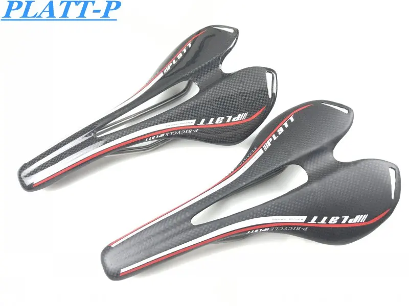 

2017 Titanium Bow Full Carbon Road Road Bike MTB Bike Saddle Front Seat Carbon Saddle 3k Carbon Mat