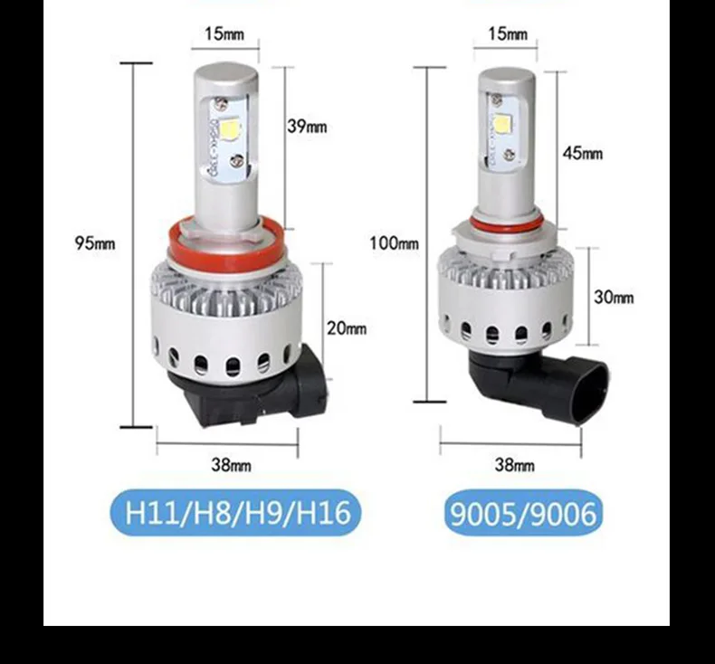 10 7S H8 9005 dimension