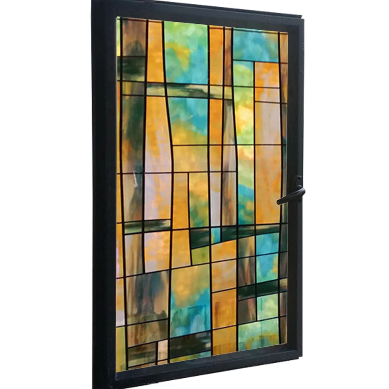 

60x100cm Irregular pattern color window film living room bedroom dining room bathroom kitchen balcony door window film