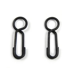 50 шт. матовый черный кривошипный поворотный с защелкой крупный Карп латунные рыболовные аксессуары Клеммная Снасть