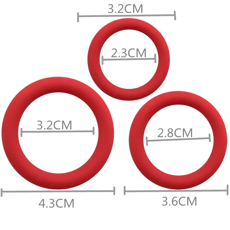 3 шт./компл. Силиконовое кольцо для пениса задержки эякуляции взрослых мужчин