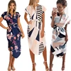 Elegant Asymmetrical Boho Dresses Women Dress Summer 2022 Bohemian Dress Midi Sundress Female Plus Size Casual Floral Vestidos ► Photo 1/6