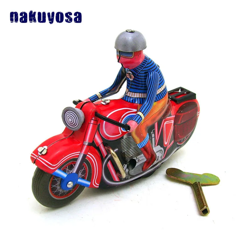 Motorcycle Retro Wind Up Tin Toy Simulation Riding Motorcycle Toys