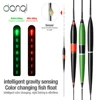 DONQL Smart Fishing Led Light Float Luminous Glowing Float Fish Bite Automatically Remind Electric Fishing Buoy With Batteries ► Photo 1/6