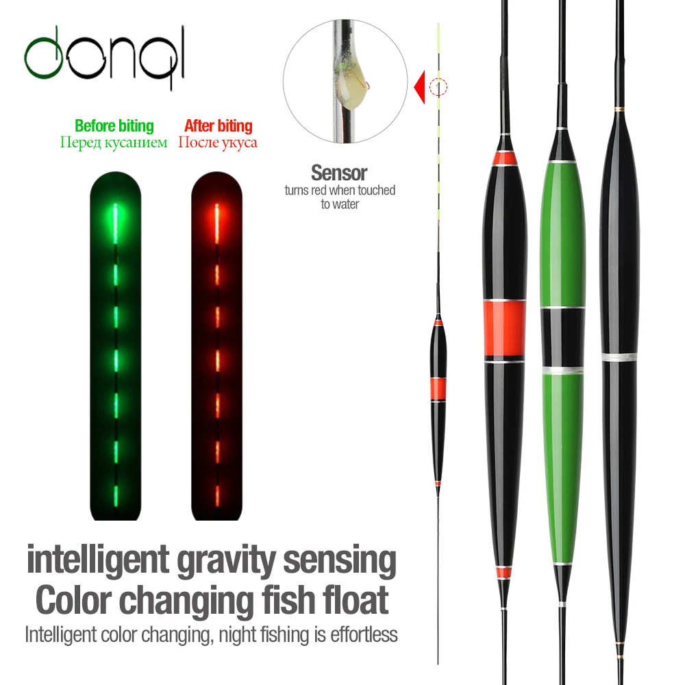 LED Light Luminous Electronic Float Fishing Float Bobber with A Battery Red