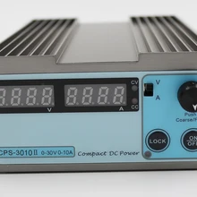 CPS-3010 II 30V 10A прецизионный цифровой Регулируемый источник питания постоянного тока переключаемый 110 V/220 V с OVP/OCP/OTP DC мощность 0,1 A V