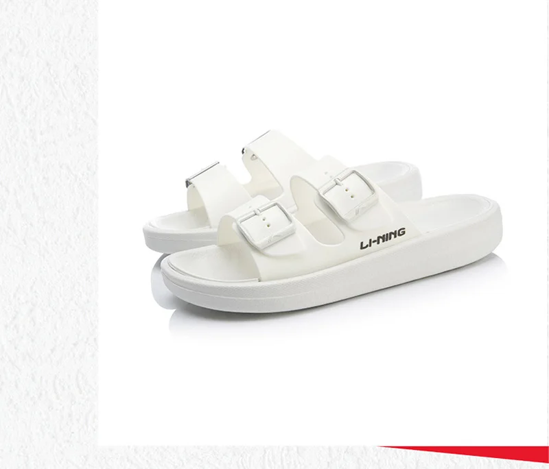 Распродажа) Li-Ning/женские стильные сандалии; светильник; тапочки; однотонная спортивная обувь с подкладкой; AGAP006 XWT1845