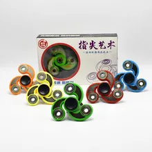 Три блесны Непоседа игрушки ABS Пластик EDC руки Spinner Набор Игрушечные лошадки для аутизма и СДВГ вращения долгое время стресс рельеф Игрушечные лошадки подарки