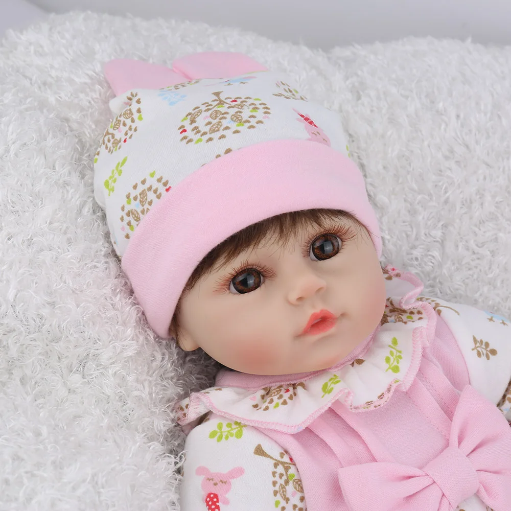 NPKDOLL 45 см силиконовая кукла для новорожденных детский игровой мат подарок
