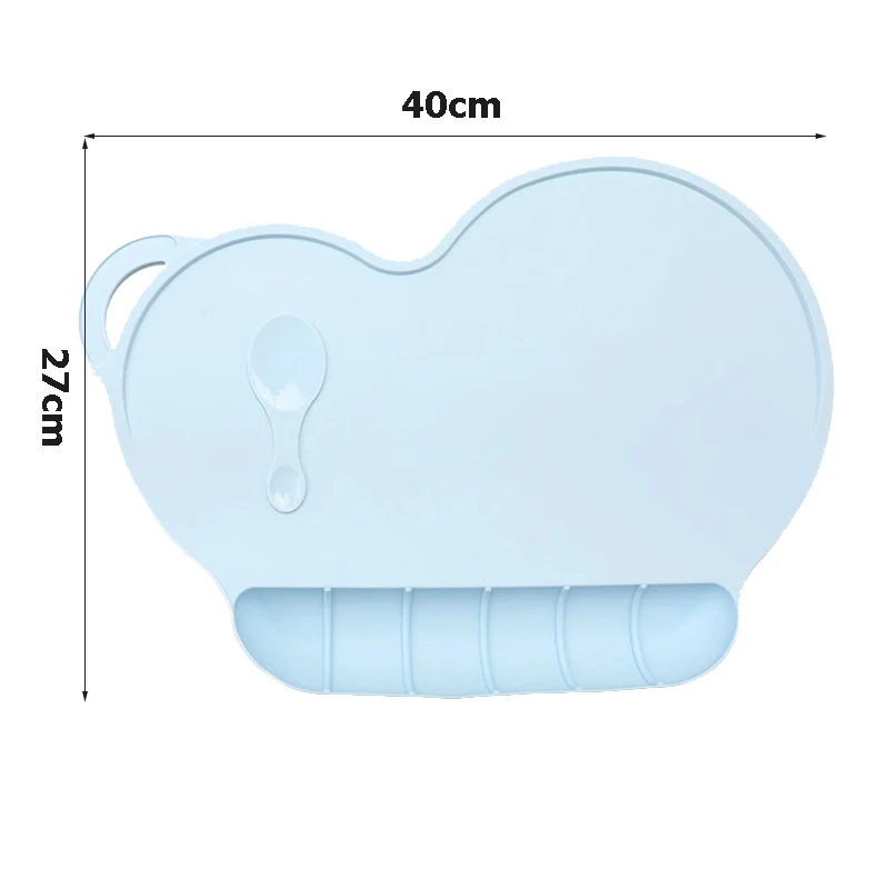 Baby Silicone Plate Slip-resistant Mat Kid Bowl Dishes Food-grade Waterproof Children Silicone Dinner Tableware Sucker BB5089