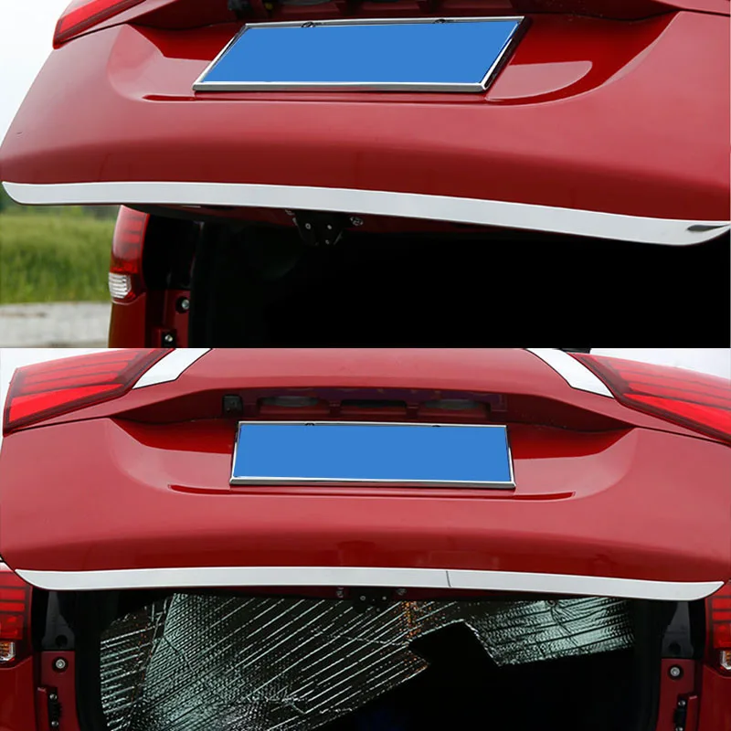 Накладка на заднюю багажник для Mitsubishi Outlander 2013 2014 2015 2016 2017 2018 2019 хромированная