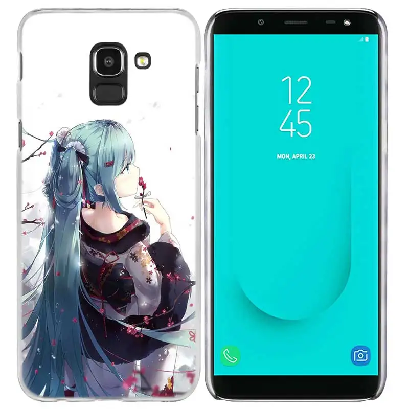 06 Аниме Хацунэ Мику чехол КРЫШКА ДЛЯ samsung Galaxy A50 A70 A60 A40 A30 A20e A10 A9 A8 A7 A6 A5 J8 J7 J6 J5 J4 Plus Prime - Цвет: 06