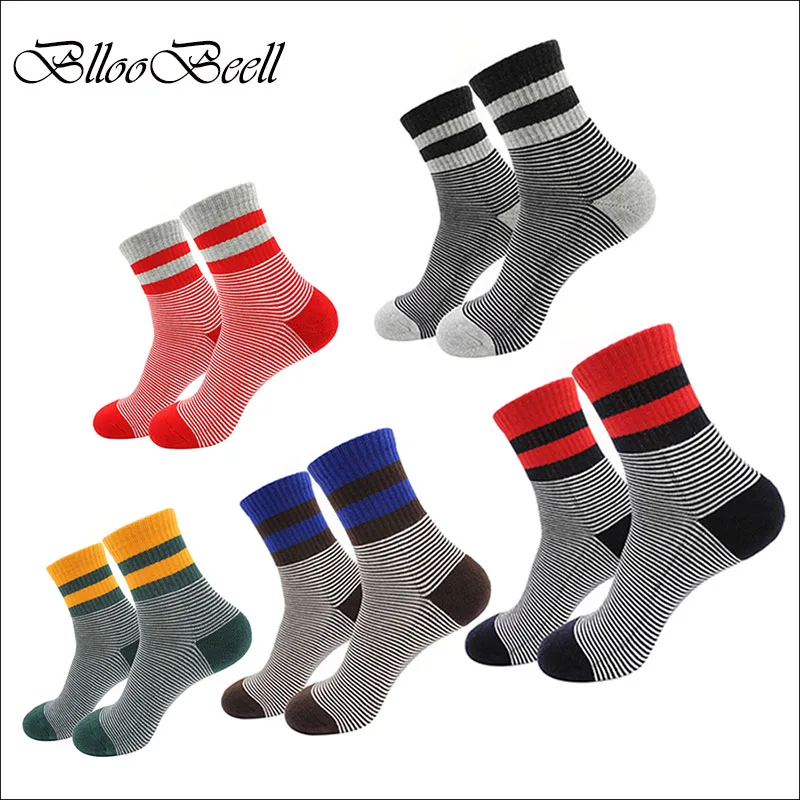 

BllooBeell Men's Cotton Socks Terry Male Absorb Sweat Socks Everyday Casual Socks for Men Student Socks Retail Free Shipping