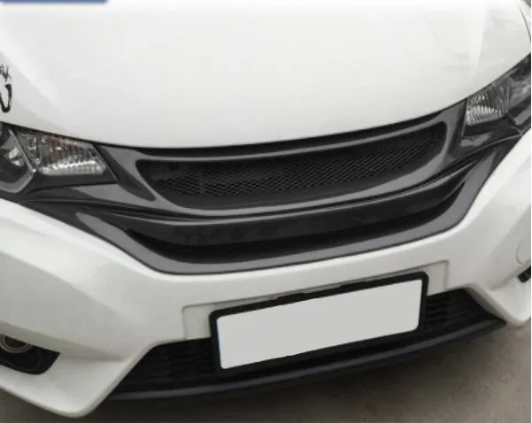 

Carbon Fiber CAR FRONT BUMPER RACING GRILLS GRILLE AROUND TRIM COVER FOR HONDA FIT JAZZ CK5 2014 2015 2016 2017 2018 2019