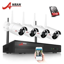 ANRAN P2P 1080P 4CH wifi NVR HD сетевой Массив ИК Крытый Открытый IP Беспроводная камера система видеонаблюдения CCTV безопасности наборы HDD