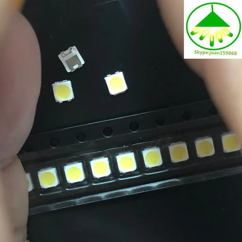 500 шт./лот 2828 3228 LED SMD подсветка телевизора 3 в 1 5 Вт 350MA светодиодные бусины холодный
