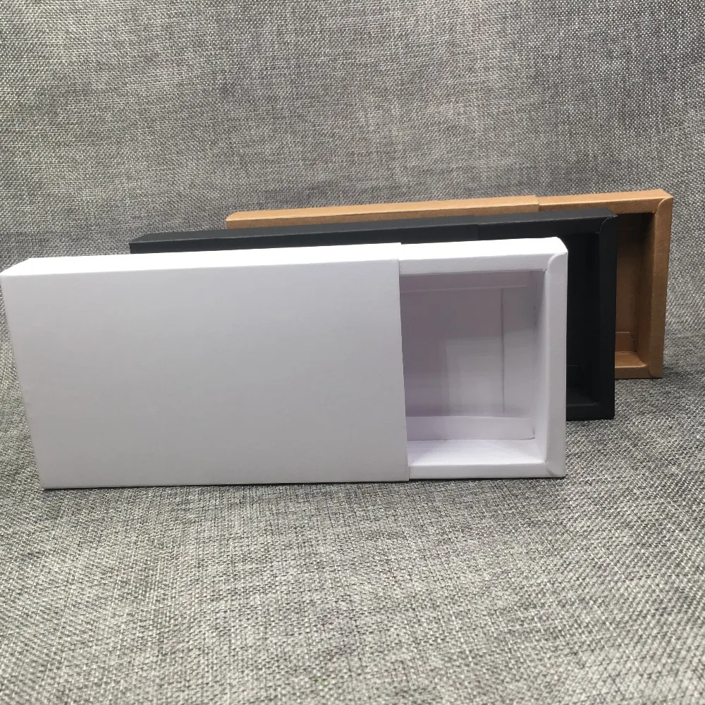 50 шт./лот 16 1x9 6x2 6 см Ретро 3 вида цветов Cuboid выдвижной ящик бумажные коробки для