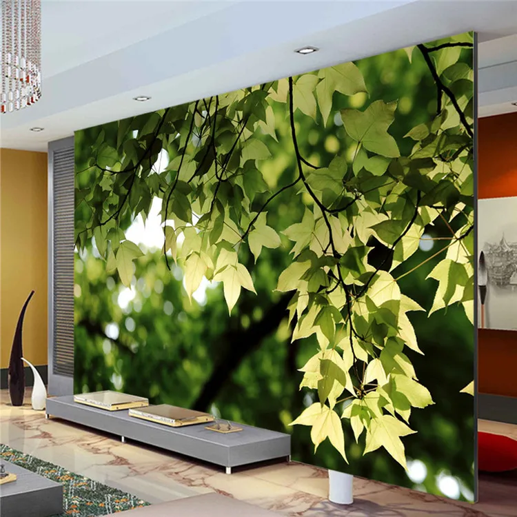 

Maple leaves Photo Wallpaper Custom Waterproof Wallpaper Landscape Mural Room Decor Art painting Bedroom Office Hallway Summer